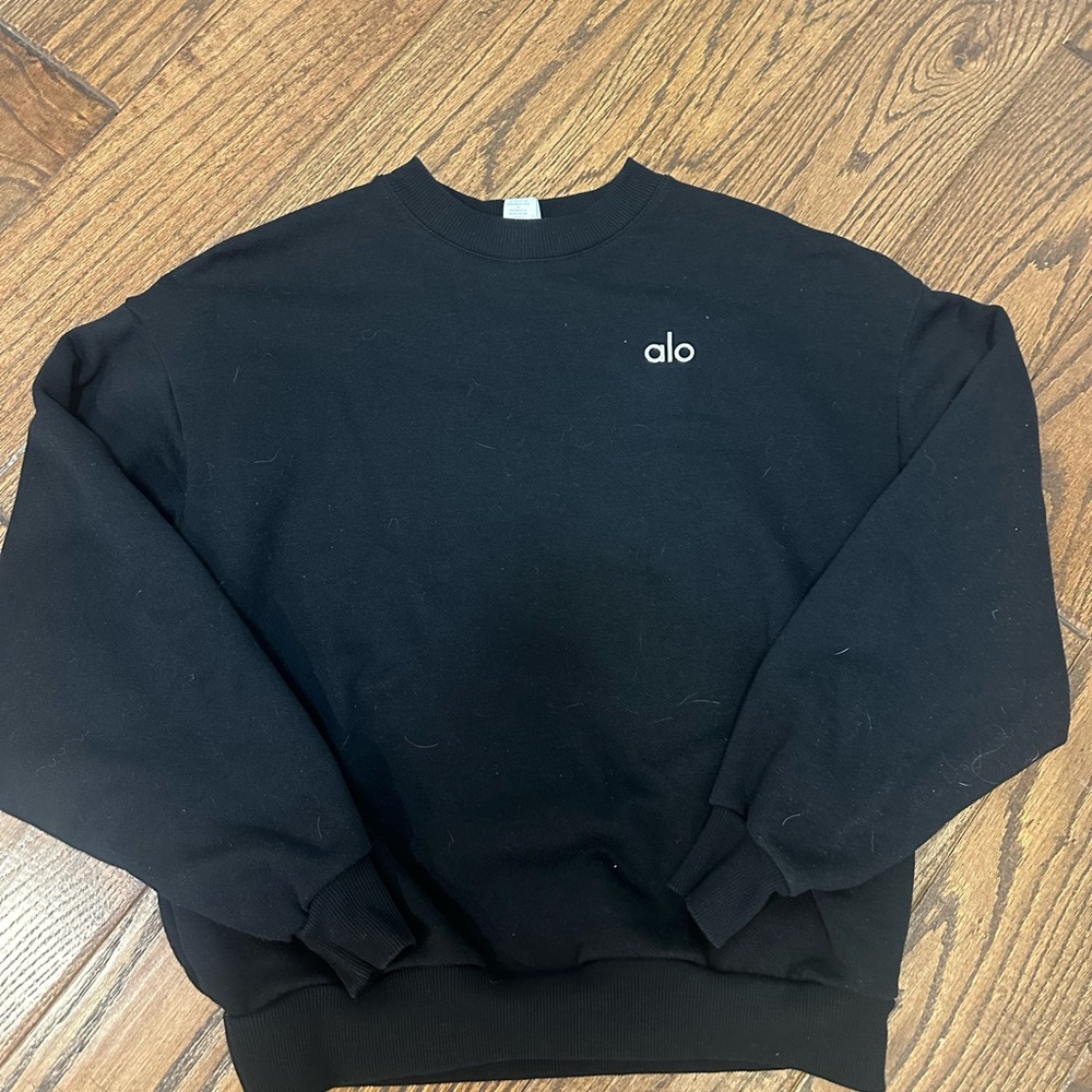 Alo Yoga Women’s Accolade Crewneck Pullover Black